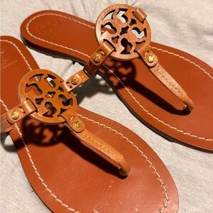 Tory Burch Brown Leather Sandals